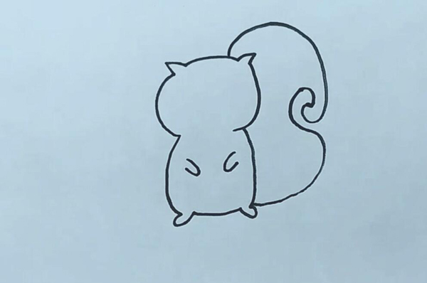 松鼠简笔画 松鼠怎么画