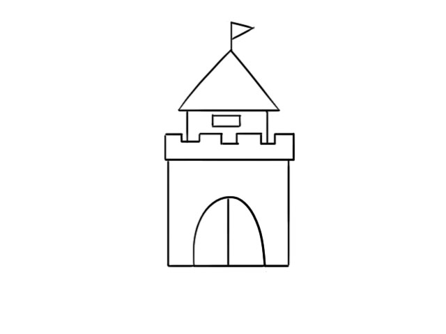 城堡简笔画