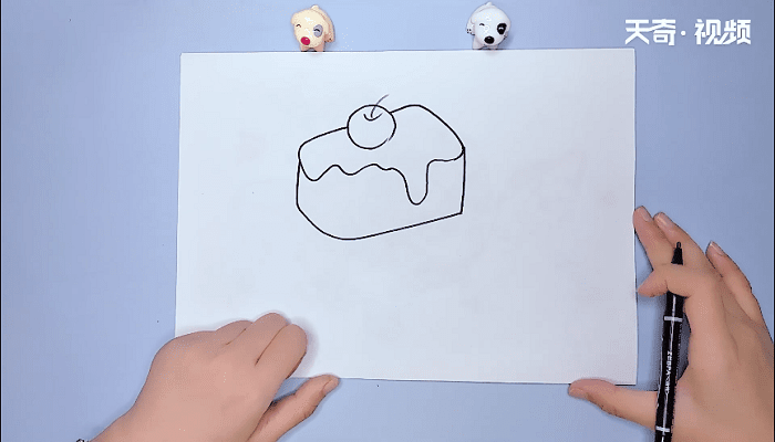  蛋糕的简笔画  蛋糕的简笔画怎么画