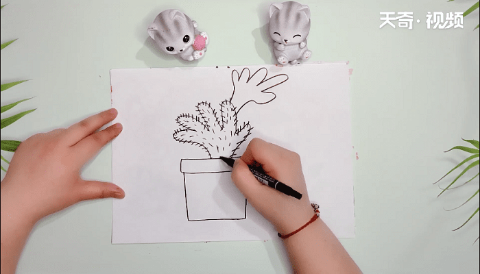 手形添画儿童简笔画 手形添画儿童画报