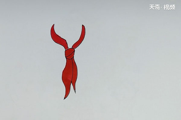 红领巾简笔画