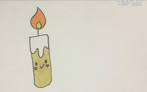 蜡烛简笔画