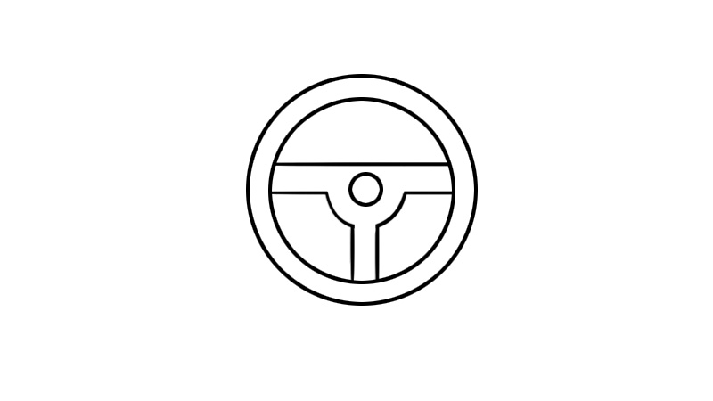 方向盘简笔画