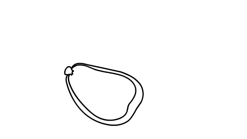 牛油果简笔画 牛油果简笔画怎么画