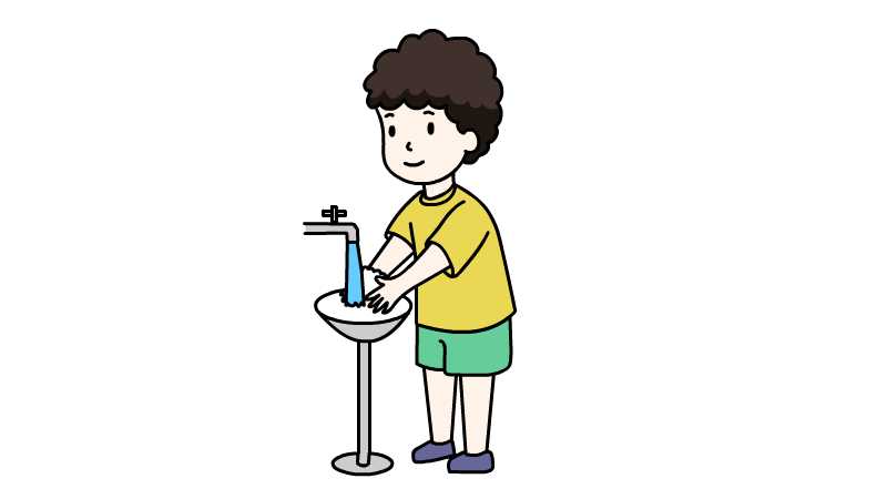 洗手简易画法  洗手怎么画