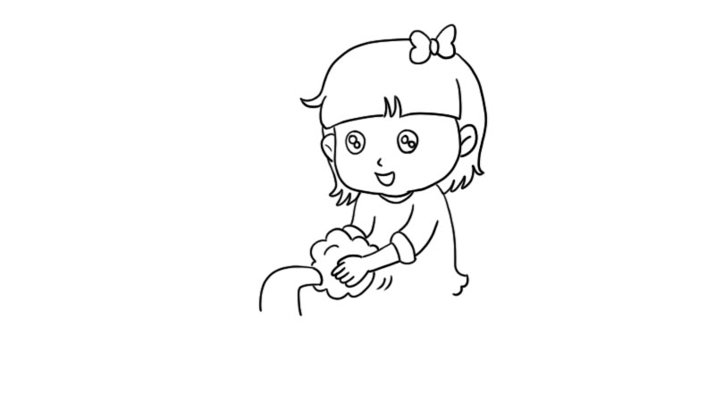 洗手的简笔画 简笔画洗手怎么画