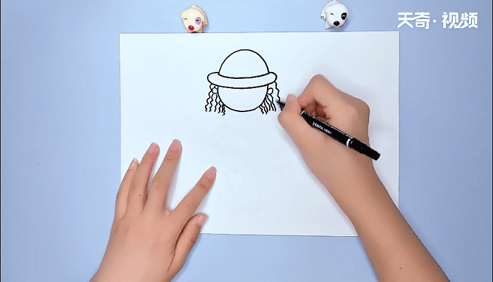 漂亮女孩简笔画 漂亮女孩简笔画画报