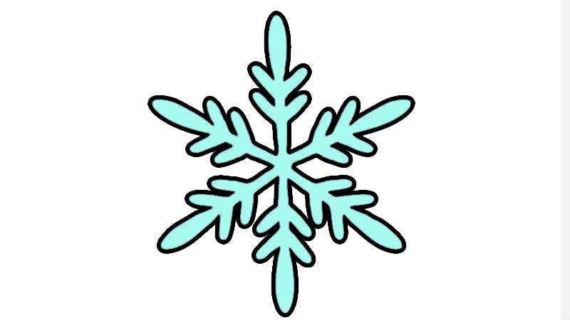 雪花简笔画