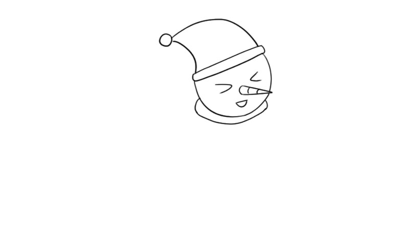 雪人简笔画