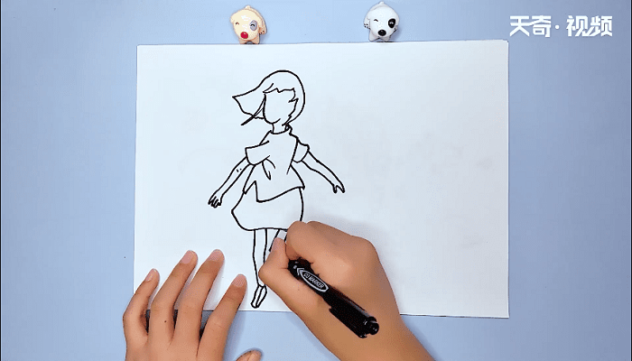 大鱼海棠的椿和鲲简笔画 大鱼海棠的椿和鲲简笔画怎么画