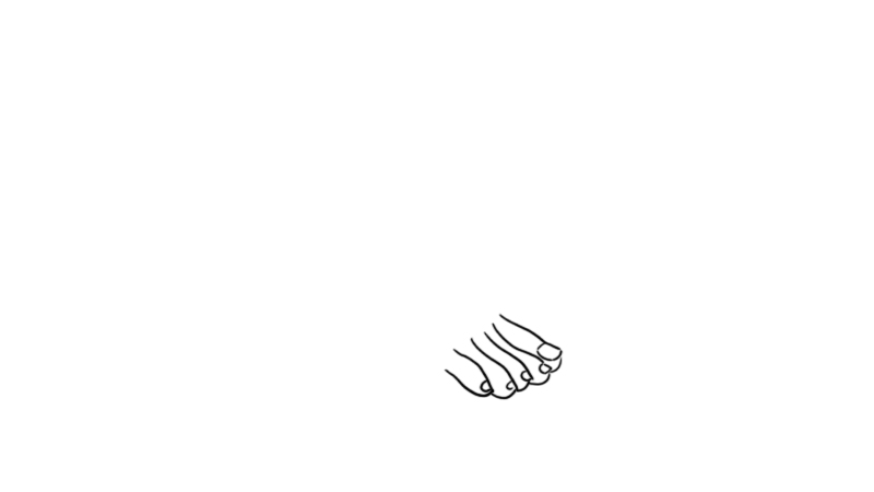 小脚丫简笔画 小脚丫的可爱画法