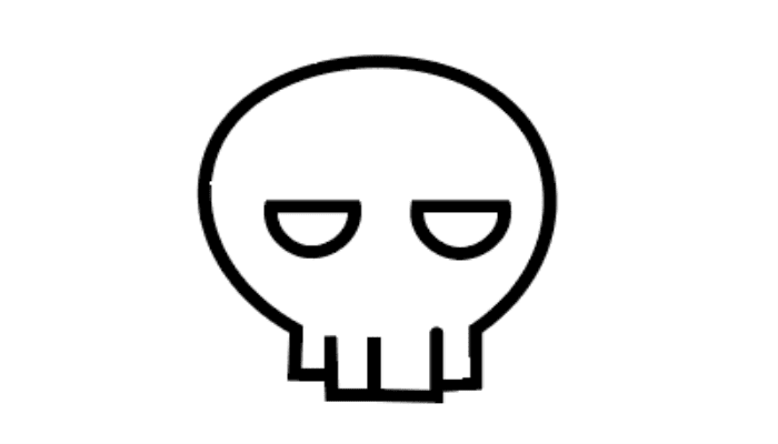 骷髅头简笔画 骷髅头简笔画怎么画