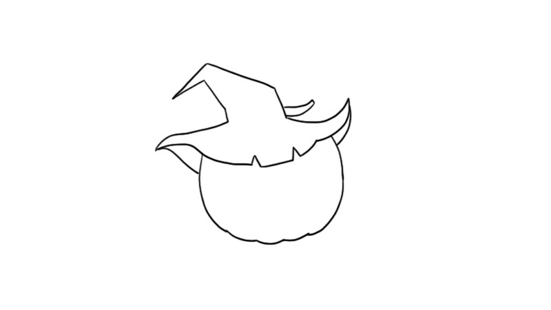 万圣节南瓜简笔画