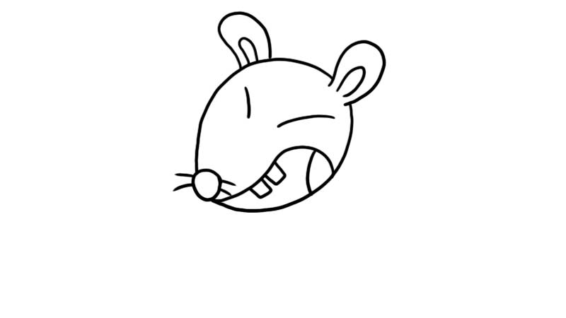 爱写字的老鼠简笔画 爱写字的老鼠怎么画