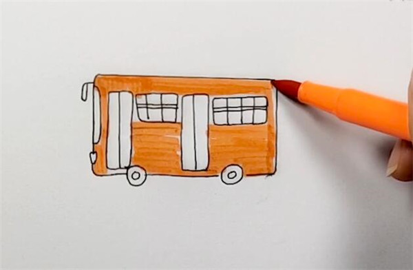 公交车简笔画
