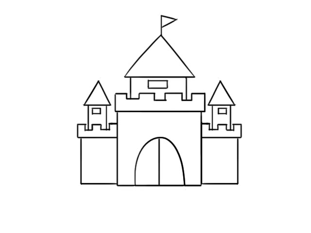 城堡简笔画