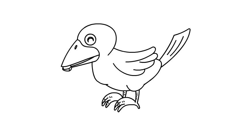 乌鸦简笔画