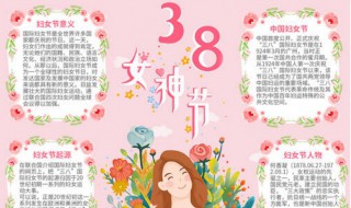 妇女节手抄报内容资料（妇女节手抄报内容资料 素材）