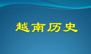 越南历史简介（越南历史简介视频）