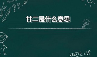 廿二是什么意思 廿三是什么意思