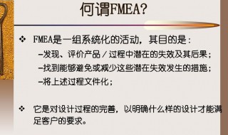 FMEA什么意思 pfmea什么意思