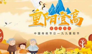九九重阳节习俗（九月九重阳节是什么节日）
