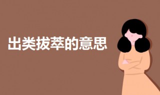 出类拔萃是什么意思（出类拔萃）