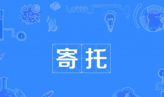 寄托是什么意思（精神寄托是什么意思）