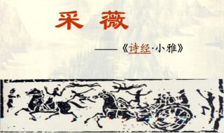 诗经采薇原文翻译赏析（诗经采薇古诗翻译解释）