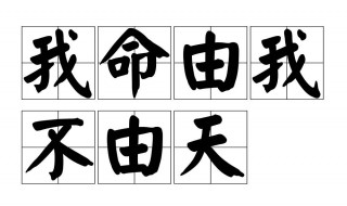 我命由我不由天下一句 我命由我不由天下一句怎么接哪吒