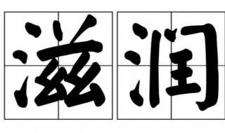 滋润是什么意思呢 滋润是指什么