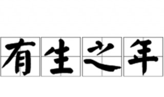 有生之年什么意思 有生之年指什么
