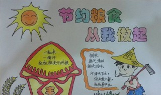 爱惜粮食手抄报内容（爱惜粮食手抄报内容文字）