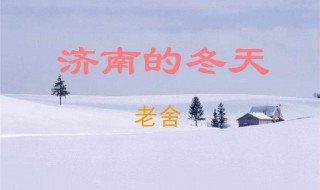 济南的冬天主要内容（济南的冬天主要内容概括）