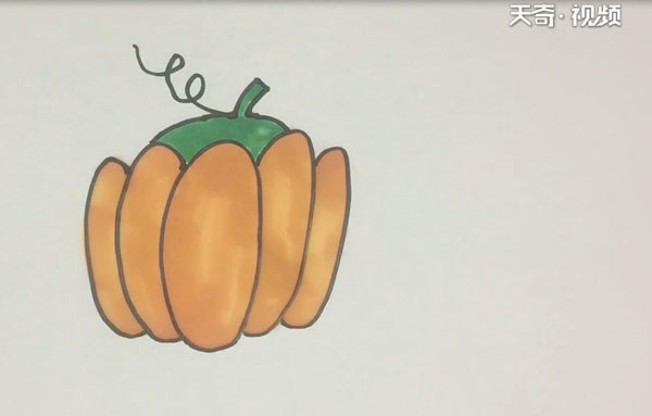 南瓜的简笔画