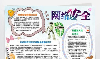 网络安全知识手抄报内容 网络安全知识手抄报图片